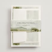 "Countryside" - Wedding Invitations in Emerald by Petra Kern - Assembled with Belly Band