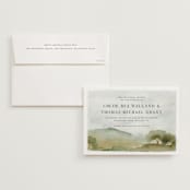 "Countryside" - Wedding Invitations in Emerald by Petra Kern - Invitation with Envelope