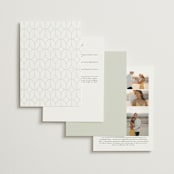 "Conley" - Wedding Invitations in Leaf by Kristie Kern - Back of Card Options