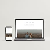 "Glide" - Wedding Invitations in Dusty Blue by Jennifer Postorino - FREE Wedding Website