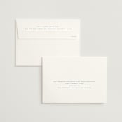 "Glide" - Wedding Invitations in Dusty Blue by Jennifer Postorino - FREE Recipient Addressing