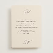 "Infinite" - Wedding Invitations in Ivory by Angela Thompson - Front