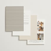 "Infinite" - Wedding Invitations in Ivory by Angela Thompson - Back of Card Options