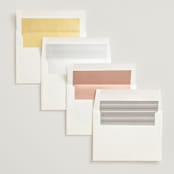"Infinite" - Wedding Invitations in Ivory by Angela Thompson - Envelope Liner Options