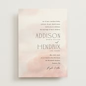 "First light" - Wedding Invitations in Blush by Itsy Belle Studio - Front