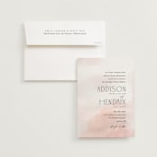 "First light" - Wedding Invitations in Blush by Itsy Belle Studio - Invitation with Envelope