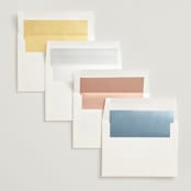"At Dusk" - Wedding Invitations in Sunset by Sumak Studio - Envelope Liner Options
