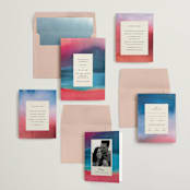 "At Dusk" - Wedding Invitations in Sunset by Sumak Studio - Invitation Suite