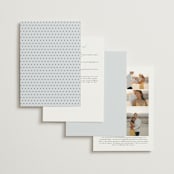 "Modernne" - Wedding Invitations in Powder by Carolyn MacLaren - Back of Card Options