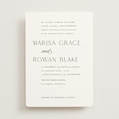 "Classic Chic" - Wedding Invitations in Pearl by Shirley Lin Schneider - Front