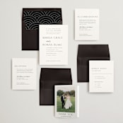 "Classic Chic" - Wedding Invitations in Pearl by Shirley Lin Schneider - Invitation Suite