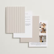 "Riviera" - Wedding Invitations in Linen by Kelly Schmidt - Back of Card Options
