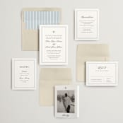 "Dotted Classic" - Wedding Invitations in Hydrangea by Carolyn MacLaren - Invitation Suite