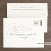 "AND" - Wedding Invitations in Sunkissed by Jill Means - FREE Recipient Addressing