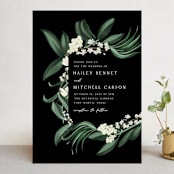 "Meander" - Wedding Invitations in Obsidian by Kaydi Bishop - Front