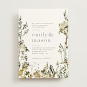 "We Walk Together" - Wedding Invitations in Evergreen by Petra Kern - Front