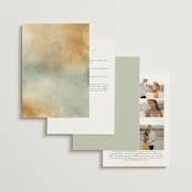 "We Walk Together" - Wedding Invitations in Evergreen by Petra Kern - Back of Card Options