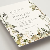 "We Walk Together" - Wedding Invitations in Evergreen by Petra Kern - Detail