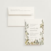 "We Walk Together" - Wedding Invitations in Evergreen by Petra Kern - Invitation with Envelope