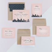 "Big City - San Francisco" - Wedding Invitations in Blush by Hooray Creative - Invitation Suite
