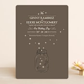 "Fireflies" - Wedding Invitations in Zuni Brown by Paige Rothhaar - Front