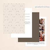 "Fireflies" - Wedding Invitations in Zuni Brown by Paige Rothhaar - Back of Card