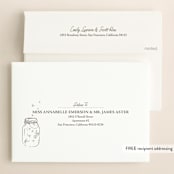 "Fireflies" - Wedding Invitations in Zuni Brown by Paige Rothhaar - FREE Recipient Addressing