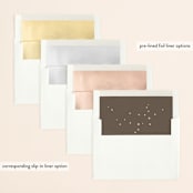"Fireflies" - Wedding Invitations in Zuni Brown by Paige Rothhaar - Envelope Liner Options