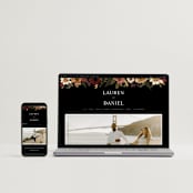 "Falling In Love" - Wedding Invitations in Harvest by Susan Moyal - FREE Wedding Website