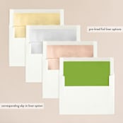 "Fling" - Wedding Invitations in Leaf by Andrea Mentzer - Envelope Liner Options