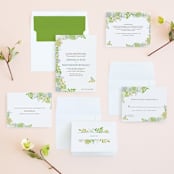 "Fling" - Wedding Invitations in Leaf by Andrea Mentzer - Invitation Suite