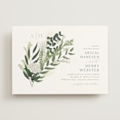 "Collection" - Wedding Invitations in Blanco by Kaydi Bishop - Front