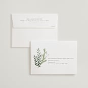 "Collection" - Wedding Invitations in Blanco by Kaydi Bishop - FREE Recipient Addressing