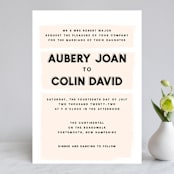 "bold blush" - Wedding Invitations in Blush by frances mathys - Front