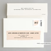 "bold blush" - Wedding Invitations in Blush by frances mathys - FREE Recipient Addressing