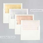 "bold blush" - Wedding Invitations in Blush by frances mathys - Envelope Liner Options