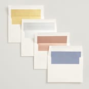 "Botanical Swag" - Wedding Invitations in Periwinkle by Susan Moyal - Envelope Liner Options