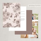 "set in stone" - Wedding Invitations in Dusty Rose by Mansi Verma - Back of Card