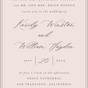 "set in stone" - Wedding Invitations in Dusty Rose by Mansi Verma - Close-Up