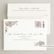 "set in stone" - Wedding Invitations in Dusty Rose by Mansi Verma - FREE Recipient Addressing