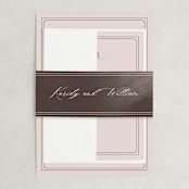 "set in stone" - Wedding Invitations in Dusty Rose by Mansi Verma - Assembled