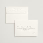 "ataraxia" - Wedding Invitations in Ivory by Anastasia Makarova - FREE Recipient Addressing