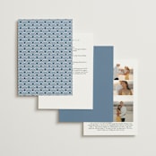 "AKARI" - Wedding Invitations in Wave by Melanie Kosuge - Back of Card Options