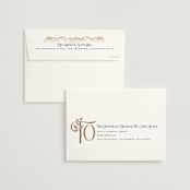 "Deco Garden" - Wedding Invitations in Dusk by GeekInk Design - FREE Recipient Addressing
