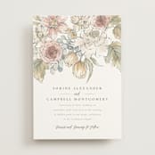 "Summer Garden" - Wedding Invitations in Garden Rose by Wildfield Paper Co - Front