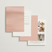 "Summer Garden" - Wedding Invitations in Garden Rose by Wildfield Paper Co - Back of Card Options