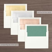 "Painted Leaves" - Wedding Invitations in Evergreen by Olivia Raufman - Envelope Liner Options
