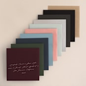 "Peonie Party" - Wedding Invitations in Noir by Baumbirdy - Colored Envelopes Available