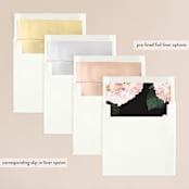 "Peonie Party" - Wedding Invitations in Noir by Baumbirdy - Envelope Liner Options