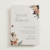 "Boho Chic" - Wedding Invitations in Moonstone by Cass Loh - Front
